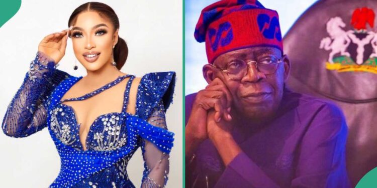 Tonto Dikeh praises Tinubu’s efforts, comparing it to past leaderships