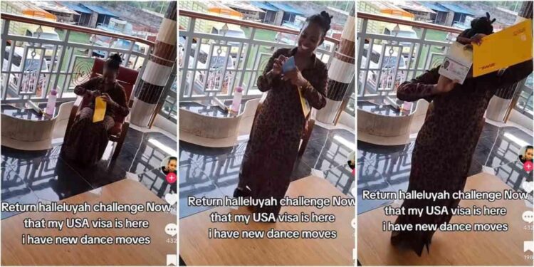 “My visa is here” – Lady over the moon as she gets US visa after participating in Hallelujah Challenge
