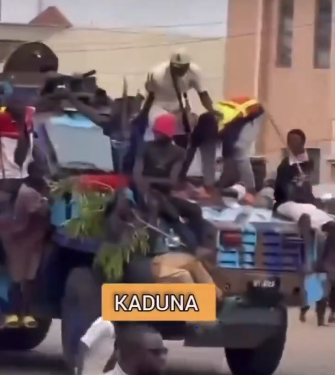 Kaduna police command denies reports claiming #endbadgovernance protesters hijacked its Armored Personnel Carrier APC
