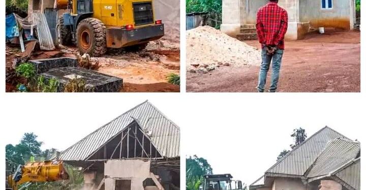 Everyone should stay away from crime – Kidnapper laments as Edo Government demolishes his house