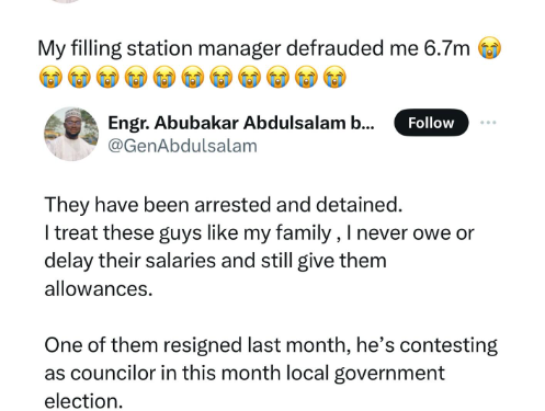 “I treated these guys like my family” – Nigerian man laments after his staff defrauded him of N6.7 million