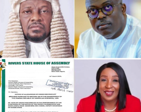More details of the letter of misconduct pro-Wike lawmakers served on Gov Fubara and Deputy