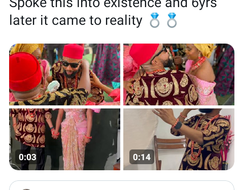 I spoke this into existence – Yoruba man marries Igbo woman 6 years after he hinted at taking a wife from Igboland