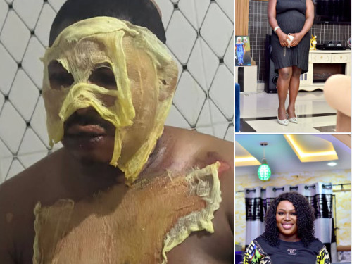 Delta chief drops case and reconciles with his wife after she poured hot water on him over side chick