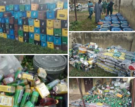 Hisbah seizes cartons of alcohol worth millions of Naira in Katsina