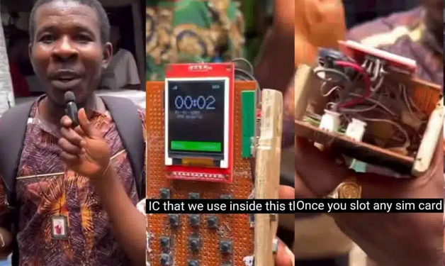 Man builds functional Android phone from scratch using wood and cables