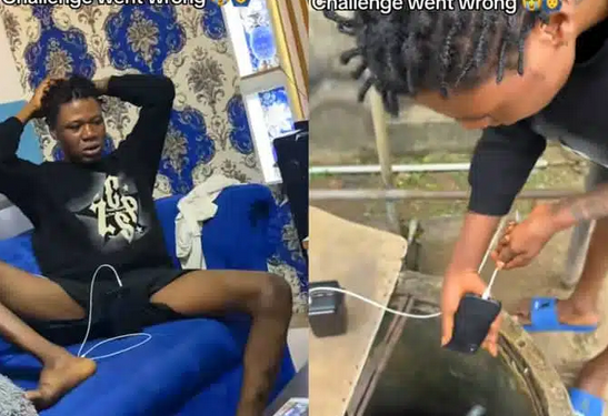 Nigerian man’s iPhone falls into water well during viral TikTok challenge
