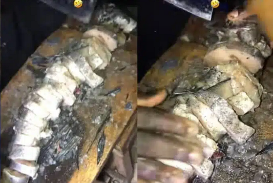 Drama as customer insists fish seller divide single fish into 33 pieces