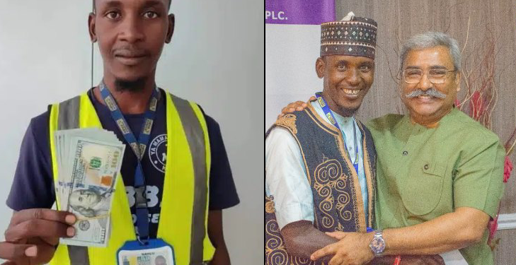 Kano airport cleaner gets promotion and cash reward for returning $10K