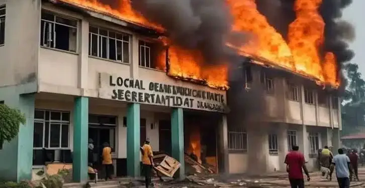 Ikwere LG chairman takes over Secretariat after fire incident