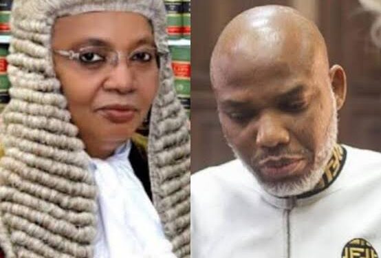 Justice Nyako resumes Nnamdi Kanu’s trial amid recusal dispute (video)