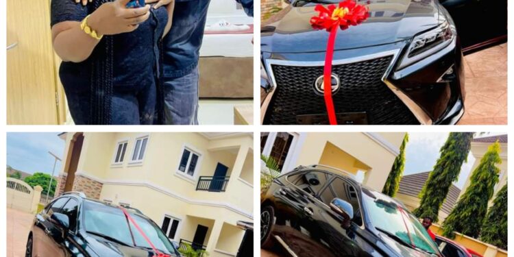 “You dey marry me well” – Nigerian woman says as she gifts her husband new Lexus SUV