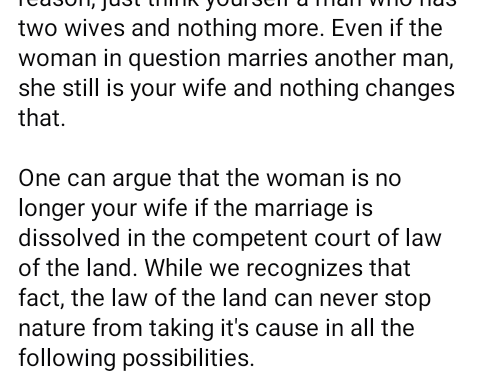 Do not divorce your wife who has children for you. If she is no longer interested, marry another wife – Nigerian man advises men