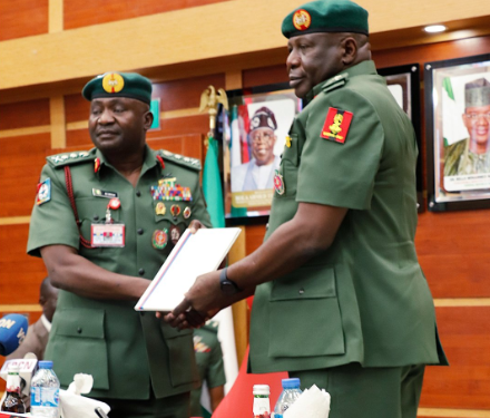 Acting COAS assumes office (photos)
