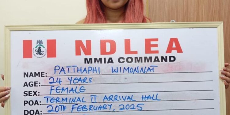 Thai lady arrested at Lagos airport with boxes of illicit drug consignments (photos)