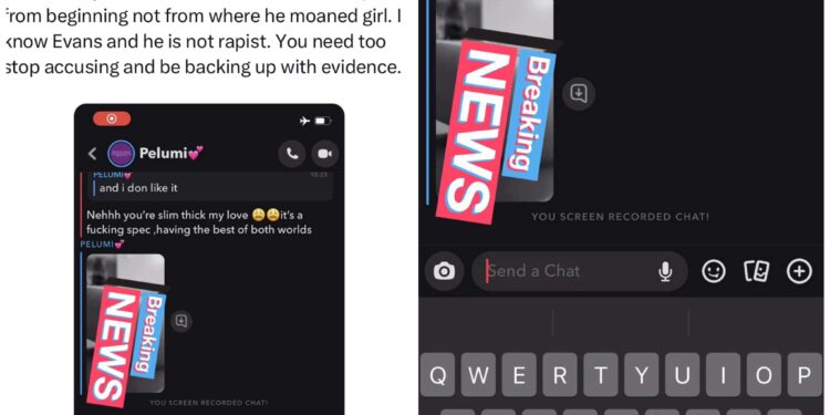 Nigerian lady deletes her tweet calling men “potential rapists” after being accused of selling her nudes for N45k on Snapchat