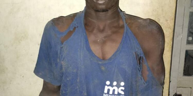 Fleeing thief falls into soakaway