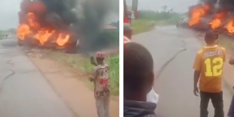Two die as fuel tanker explodes along Ijebu-Ode-Ibadan Expressway (video)