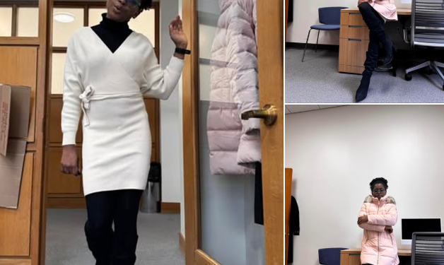 Nigerian woman celebrates as she buys her first “brand new” winter jacket after living in America for two years