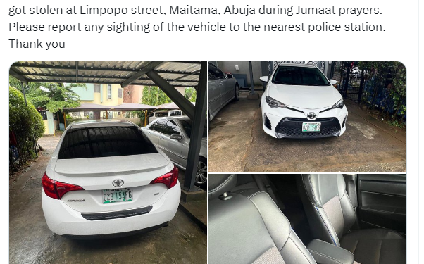 Man coordinates stealing of his friend’s car while they prayed together in a Mosque in Abuja
