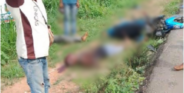 Two young men killed as stray cow runs out of bush and crashes into motorcycle in Ondo